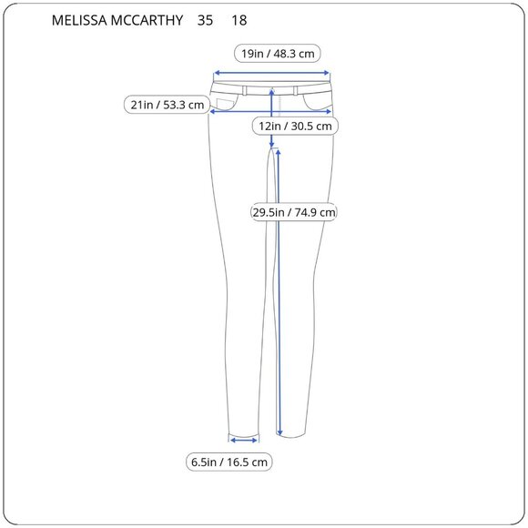 Seven 7 Melissa McCarthy Womens Jeans 18 Skinny Slimming Silhouette SKI23E - Picture 2 of 10